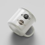 Hand-Painted Themed Mug - Planet