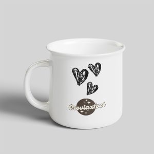 Hand-Painted Themed Mug - Love